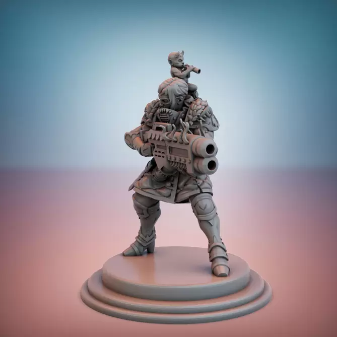 Miniature: Adepts of Asmodeus Turbo Magma Gun