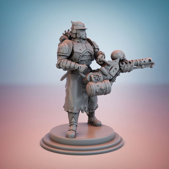 Miniature: Cult Guard: Specialist (Flamethrower)