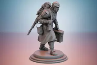 Miniature: Cult Guard Heavy Assault Rifle Team