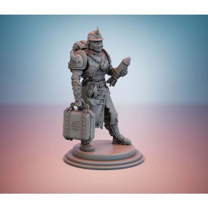 Miniature: Cult Guard Mortar Team