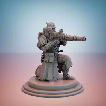 Cult Guard Heavy Blaster Canon Team