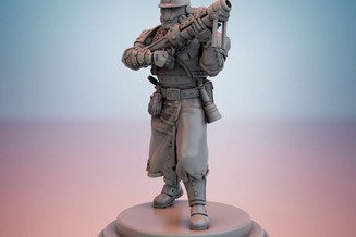 Miniature: Cult Guard Mortar Team