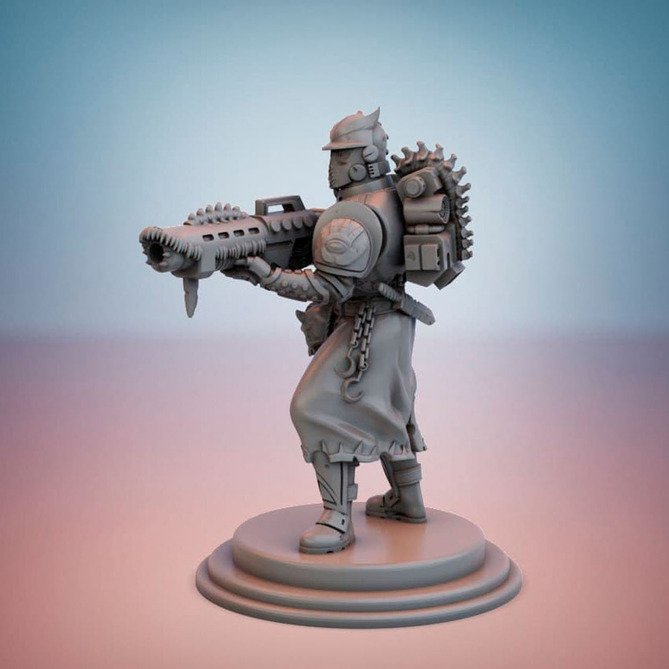 Miniature: Cult Guard: Specialist (Magma Gun)