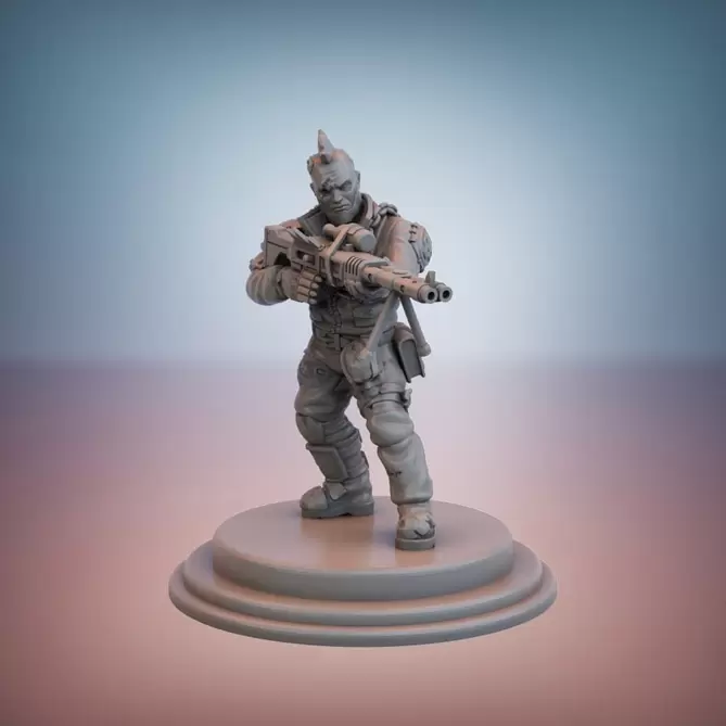 Miniature: Cultist Rabble Leader 3