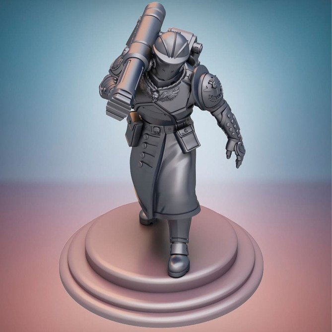 Miniature: Sanctus Manipulus: Specialist (Grenade Launcher)