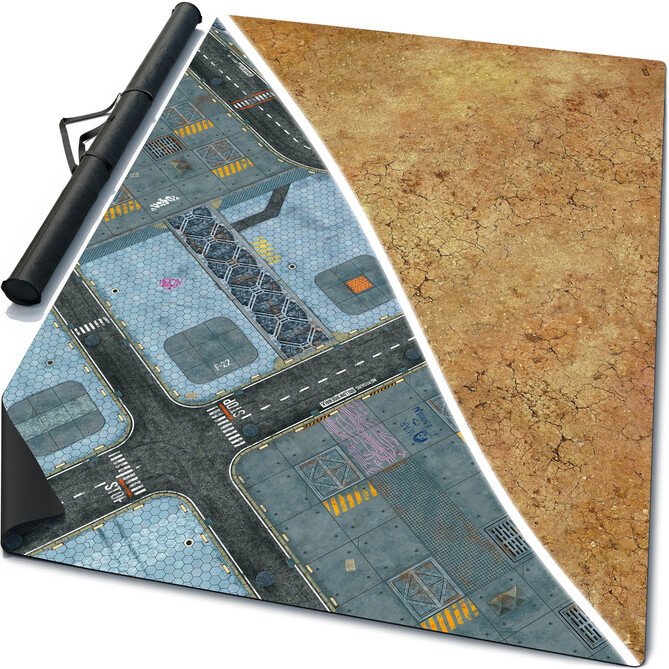 4 x 4 Double-Sided Mouse Pad Rubber Battle Mat: Incorporation + Saraha + Bag from USA warehouse