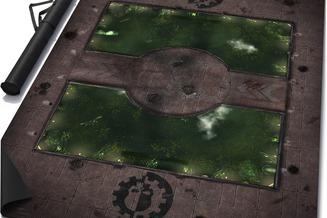 Double-sided 30x22 inch Rubber Battle Mat: Sigma-Thetima - Bridge (MousePad)