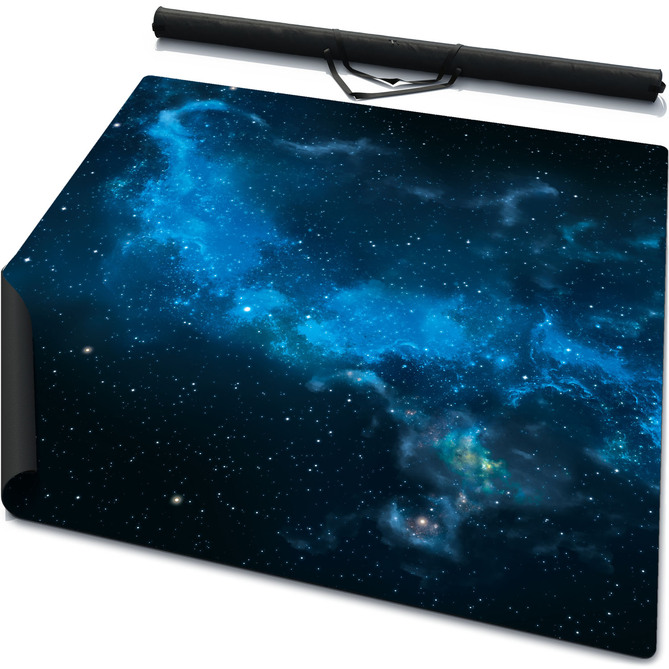 6' x 3' Mouse Pad Rubber Battle Mat: Space Wave + Bag from USA warehouse