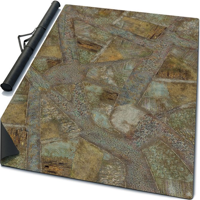 6 x 4 feet Double-Sided Mouse Pad Rubber Battle Mat: Meadows + Zolotograd + Bag from USA warehouse