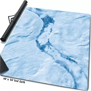 Double-sided 60 x 44 inch Fabric Battle Mat: Iced Earth - Hagland