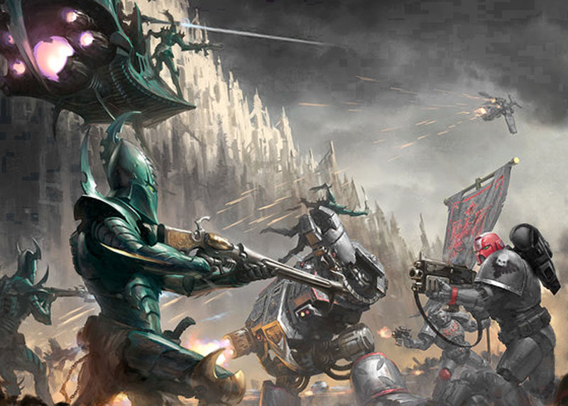 Dark Eldar VS. Space Wolfs