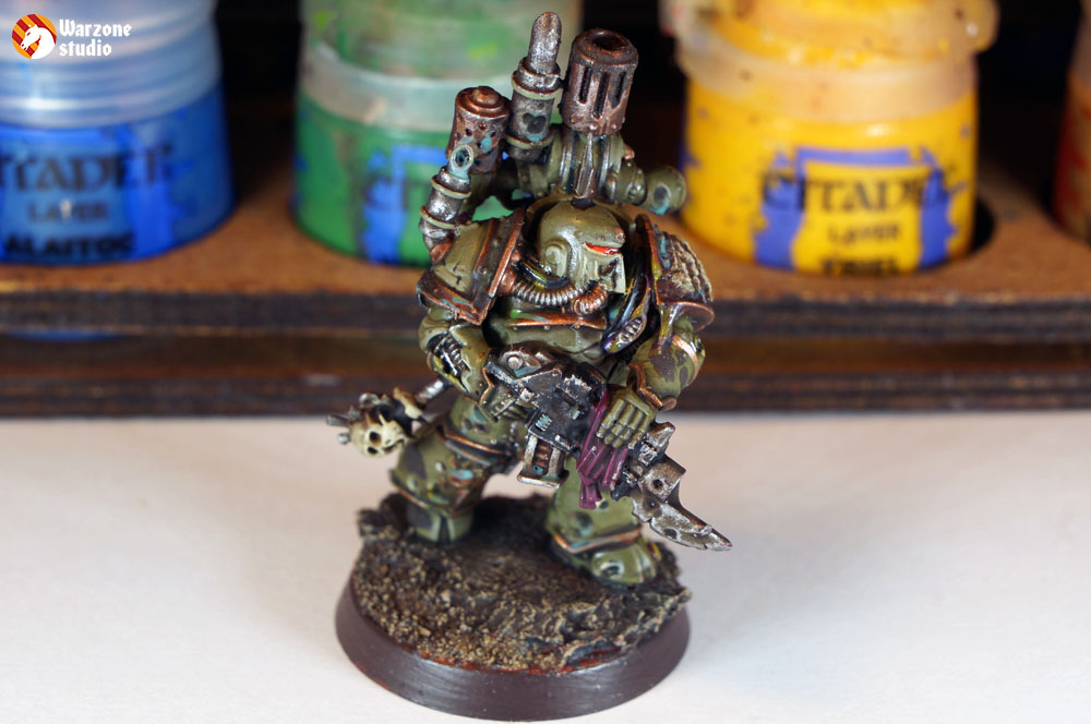 How to paint Death Guard armor