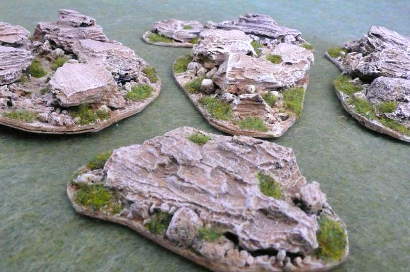 Foam Rocks and Cliffs Warhammer Terrain