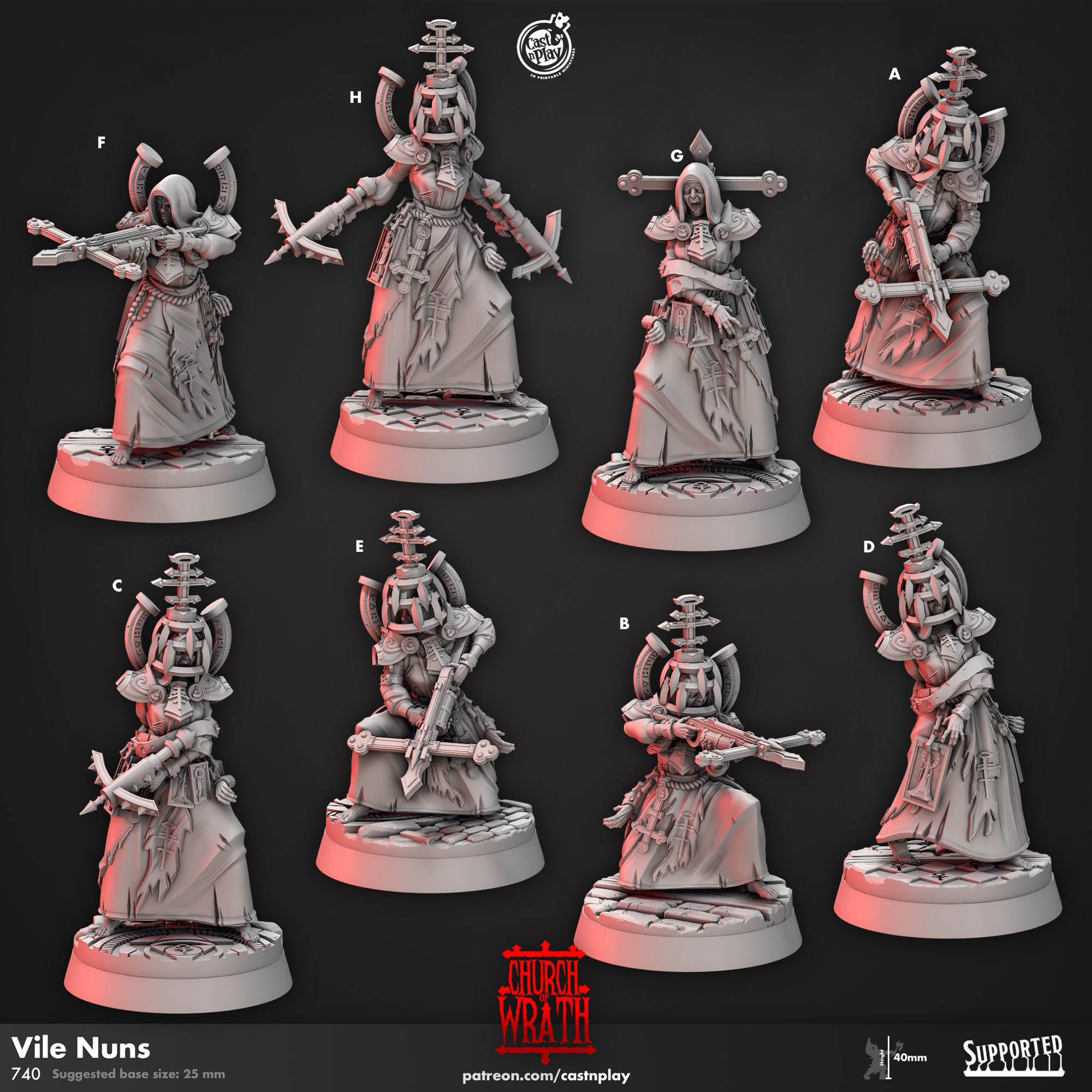 Vile Nuns - Производство Сказочных Warhammer 40k Миниатюр для Настольных Игр