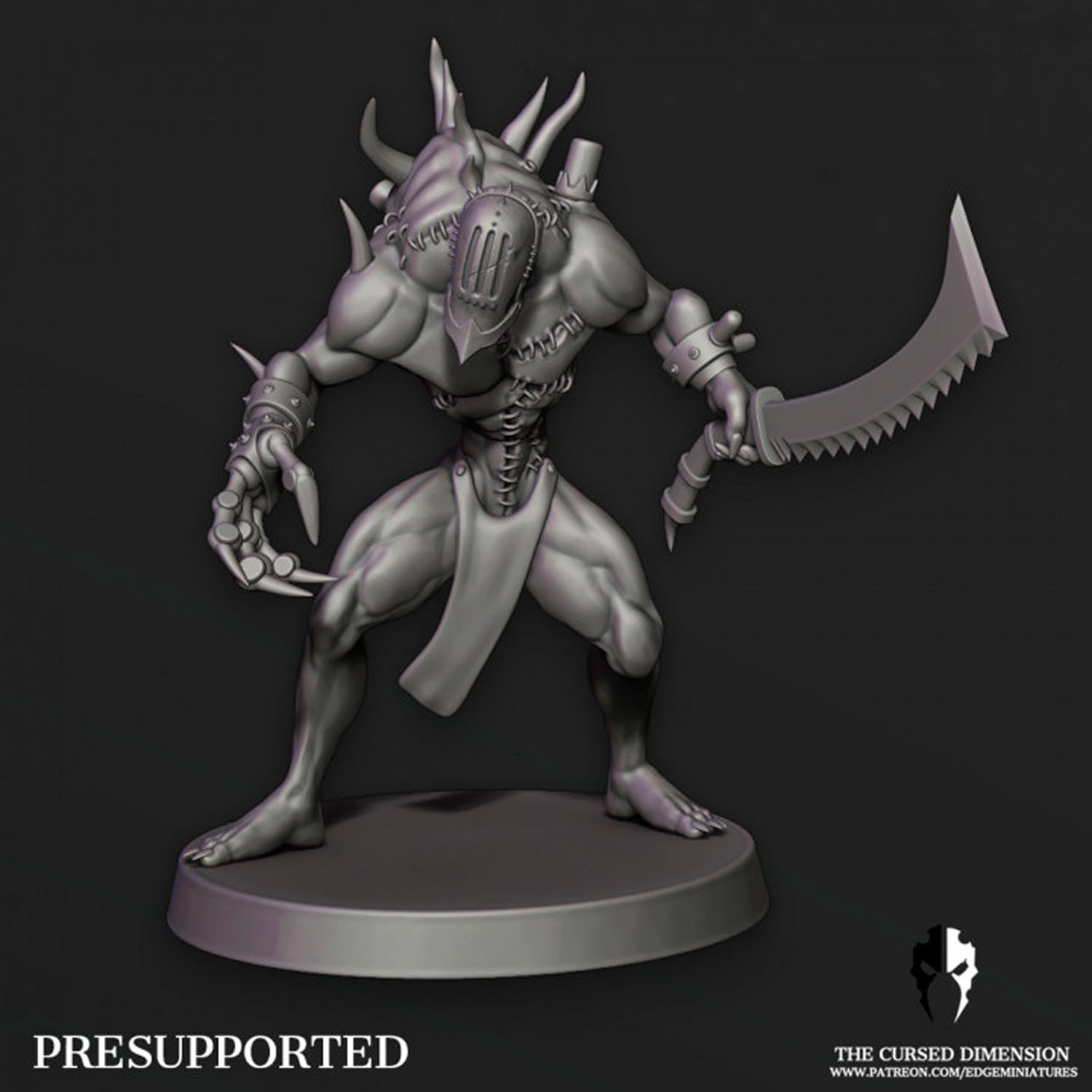 Monstrous Grotesque 3 miniature for table war-games & collecting 