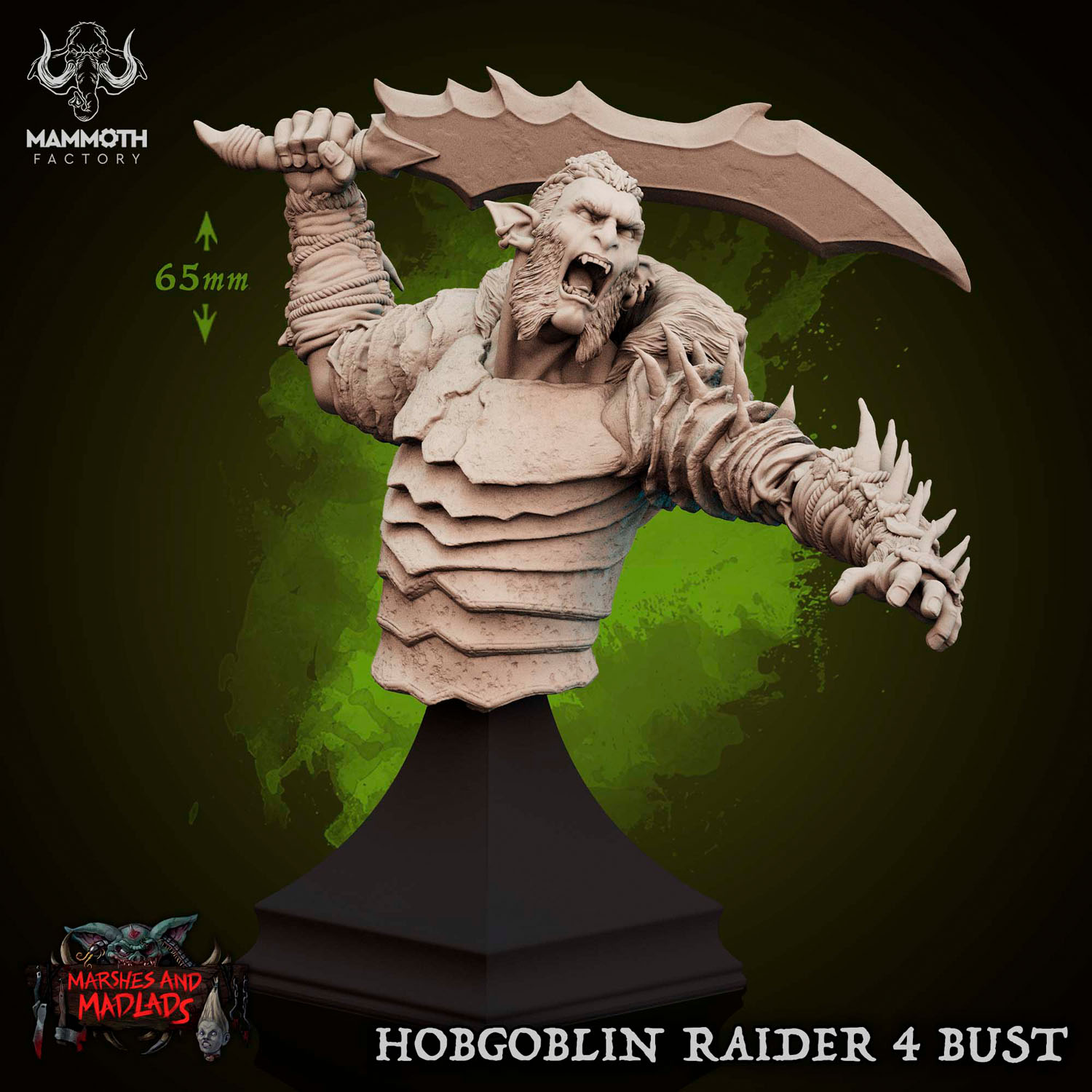 Hobgoblin Raider Bust - Магазин Фэнтезийных Warhammer Миниатюр для  Настольных Игр