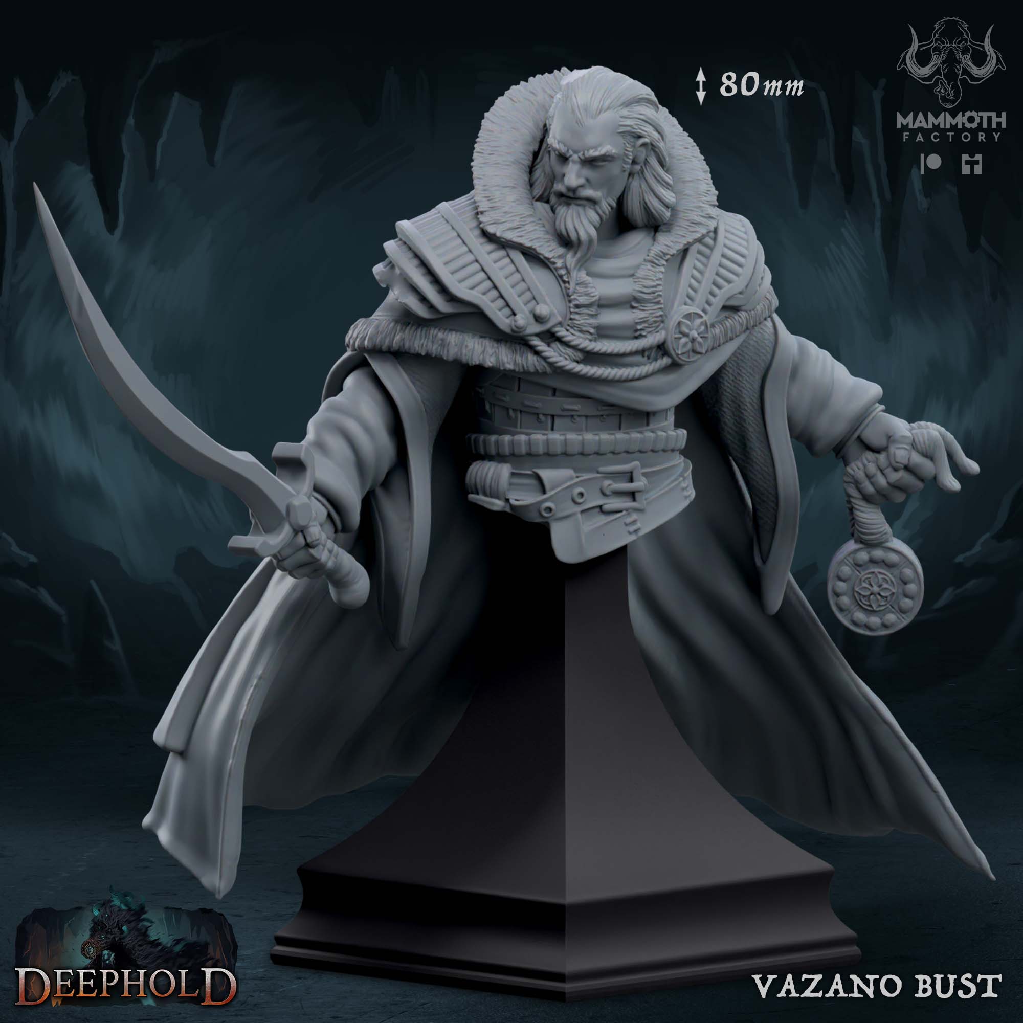 Vazano Bust - Купить Сказочных 40K Миниатюр для Ролевых Игр