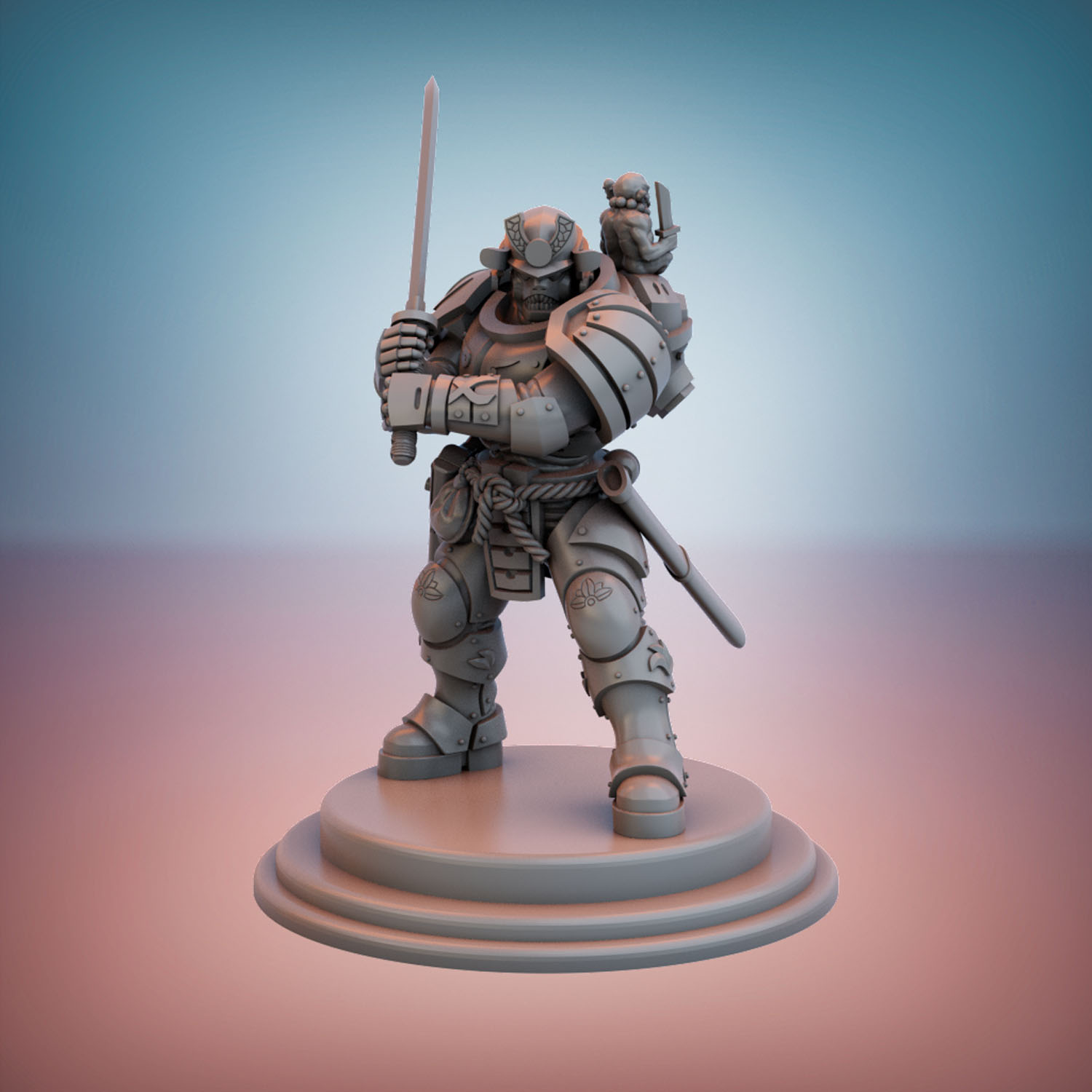Assault Samurai Strike Team - miniature for table war-games & collecting